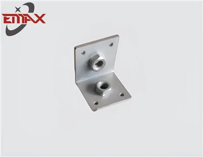 Hnyav-Duty Galvanized L-Shaped Steel Corner Brackets rau Rooj tog los ua ke